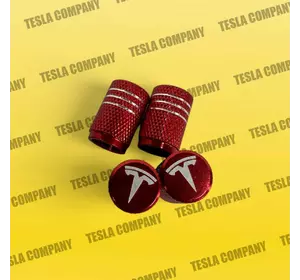 Колпачек нипеля красный Tesla Model X Новый аналог Колпачек нипеля красный Tesla Model X Новый аналог